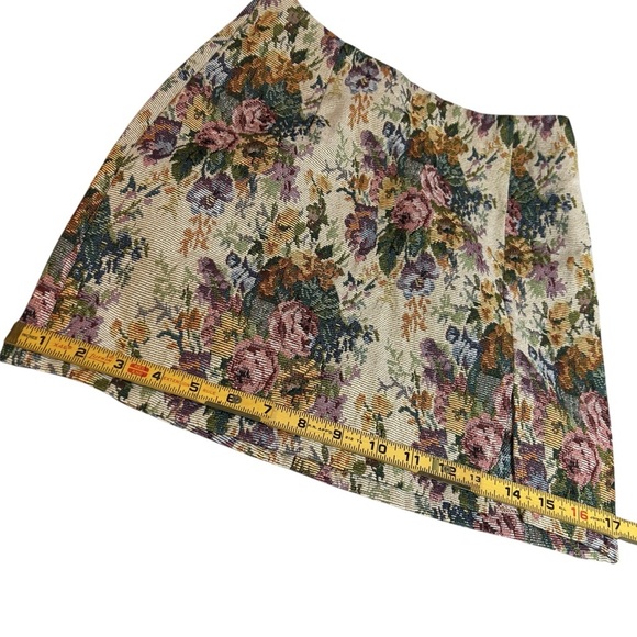 Wild Fable Coquette Romantic Floral Garden Mini Jacquard Tapestry Y2K Miniskirt - Picture 8 of 14